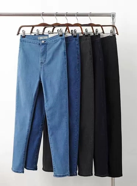 Hip lifting jeans women's pants, high stretch leggings 女裤