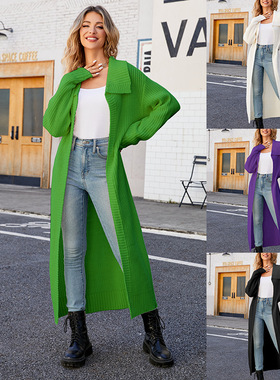 knitted cardigan casual loose sweater jacket 开衫毛衣外套