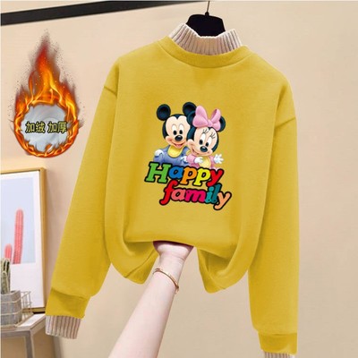 加绒加厚秋冬款保暖打底衫卫衣