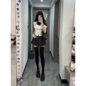 衬衫 胖MM大码 套装 百褶短裙JK制服原创收腰修身 日系学院风新款 夏季