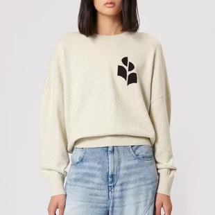 卫衣 客供纱线羊毛棉混纺廓形套头衫 is@bel醇元 原厂原料提花针织衫