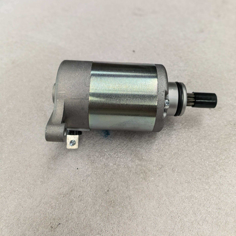 钱江踏板摩托车探125 QJ125T-6C-6G起动机启动马达电机原厂防伪
