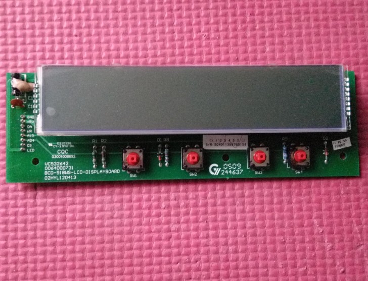 对开门冰箱显示板海尔