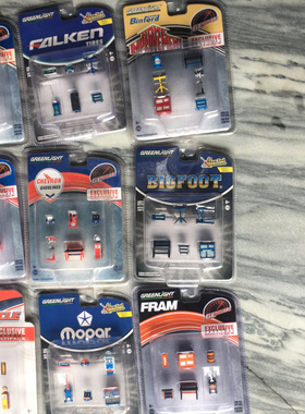 包邮 现货 1/64 GREENLIGHT 绿光 场景 维修 工具 工作台 升降机