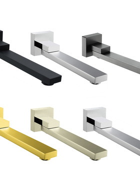 YJB枪灰色金色360度旋转出水嘴折叠方形水咀黑色拉丝金色淋浴配件