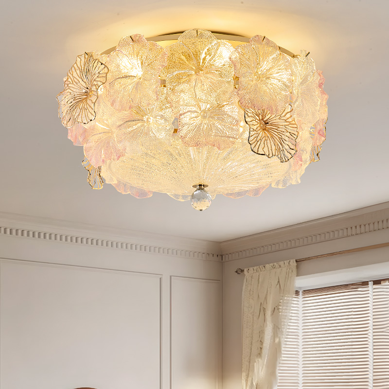 法式奶油风主卧室吸顶灯