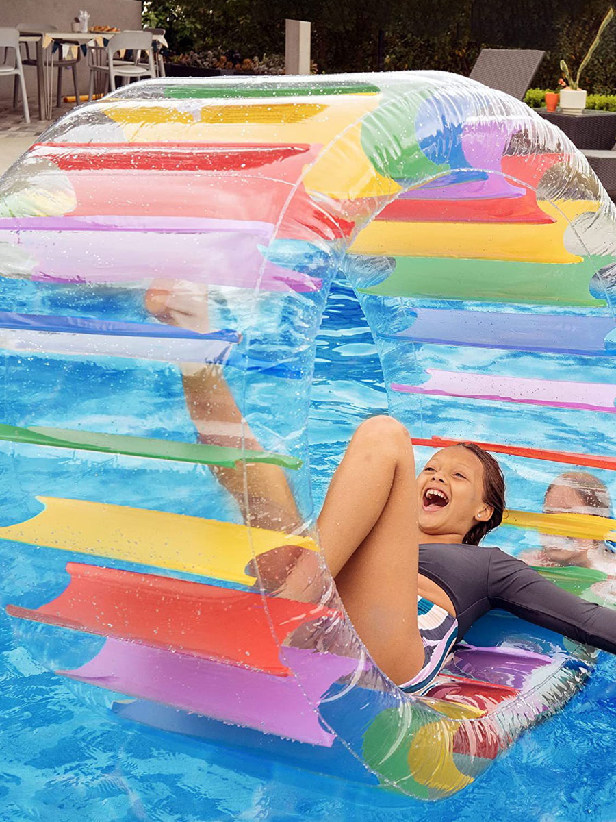 Internet celebrity swimming pool floating toys water walking ball children's playground inflatable transparent roller ball entertainment equipment supplies