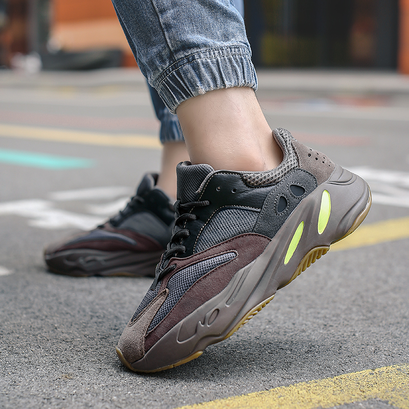 真皮男童老爹鞋椰子中学生运动鞋