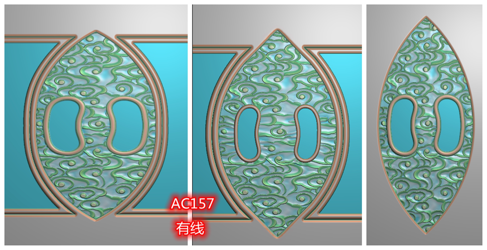 祥云衣柜门拉手精雕图 云衣柜门拉手浮雕图 灰度图拉手 有线图片