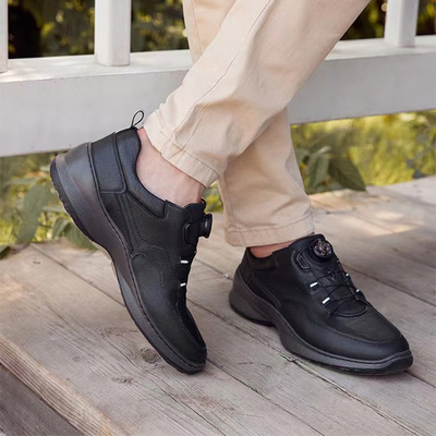 暇步士男鞋真皮超轻休闲运动