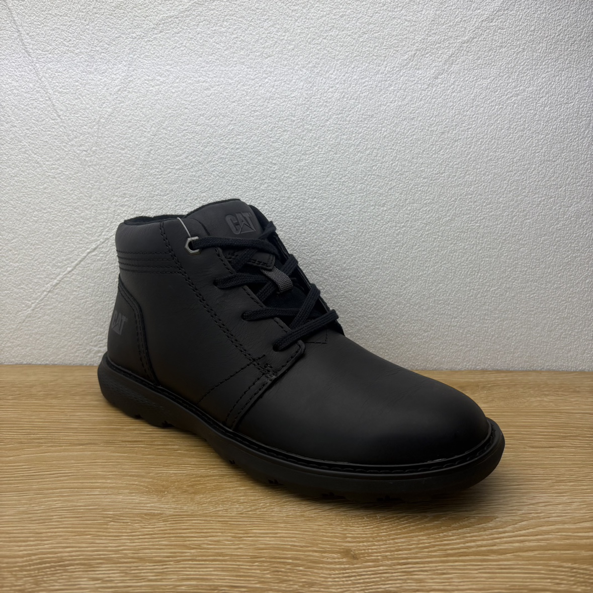 CAT卡特彼勒男鞋真皮休闲户外高帮鞋秋冬加绒经典725441