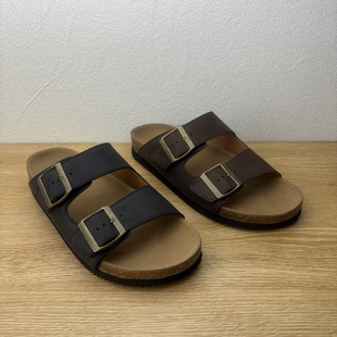 Hush Puppies暇步士男鞋夏季凉鞋双搭扣外穿拖鞋