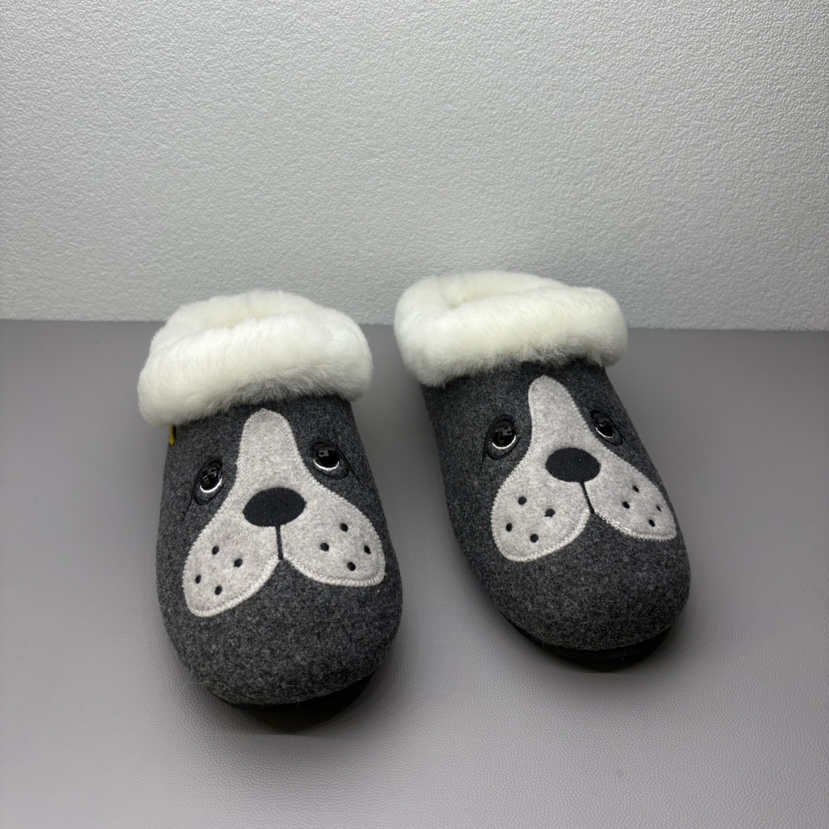 Hush Puppies暇步士棉拖鞋羊毛包头拖鞋居家保暖毛毛拖鞋