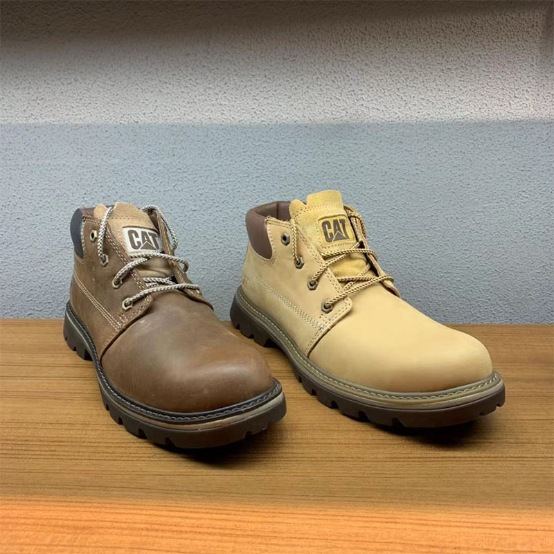 cat休闲鞋户外高帮真皮工装靴