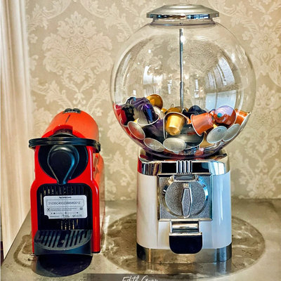 咖啡胶囊收纳桌面神器扭蛋机 大型抽奖盲盒自动弹出出纳储存罐