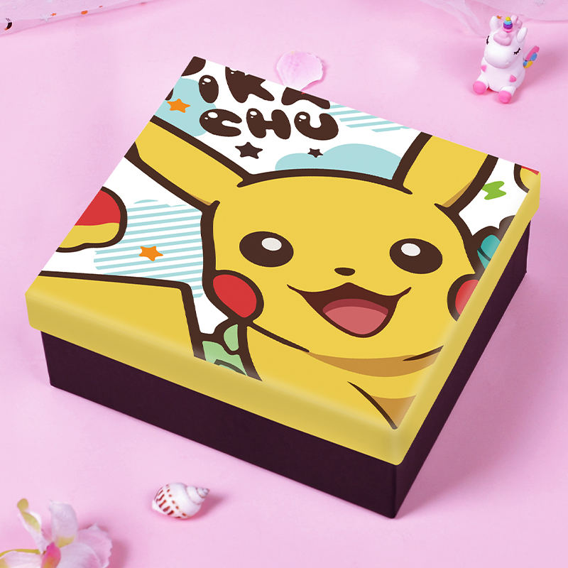 皮卡丘送男孩生日礼物盒空盒子