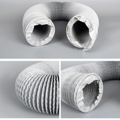 pvc尼龙布玻纤布铝箔伸缩软管65mm75mm100mm吸烟罩吸烟仪排气管