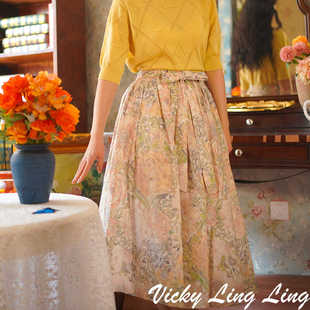 LIBERTY复古半裙气质温柔风