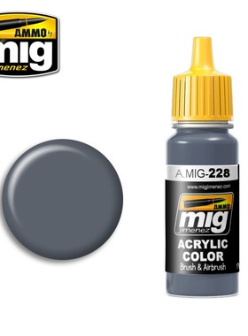 钢铁苍穹 AMMO MIG 水性漆 228 FS35164 中蓝色 ANA608 17毫升