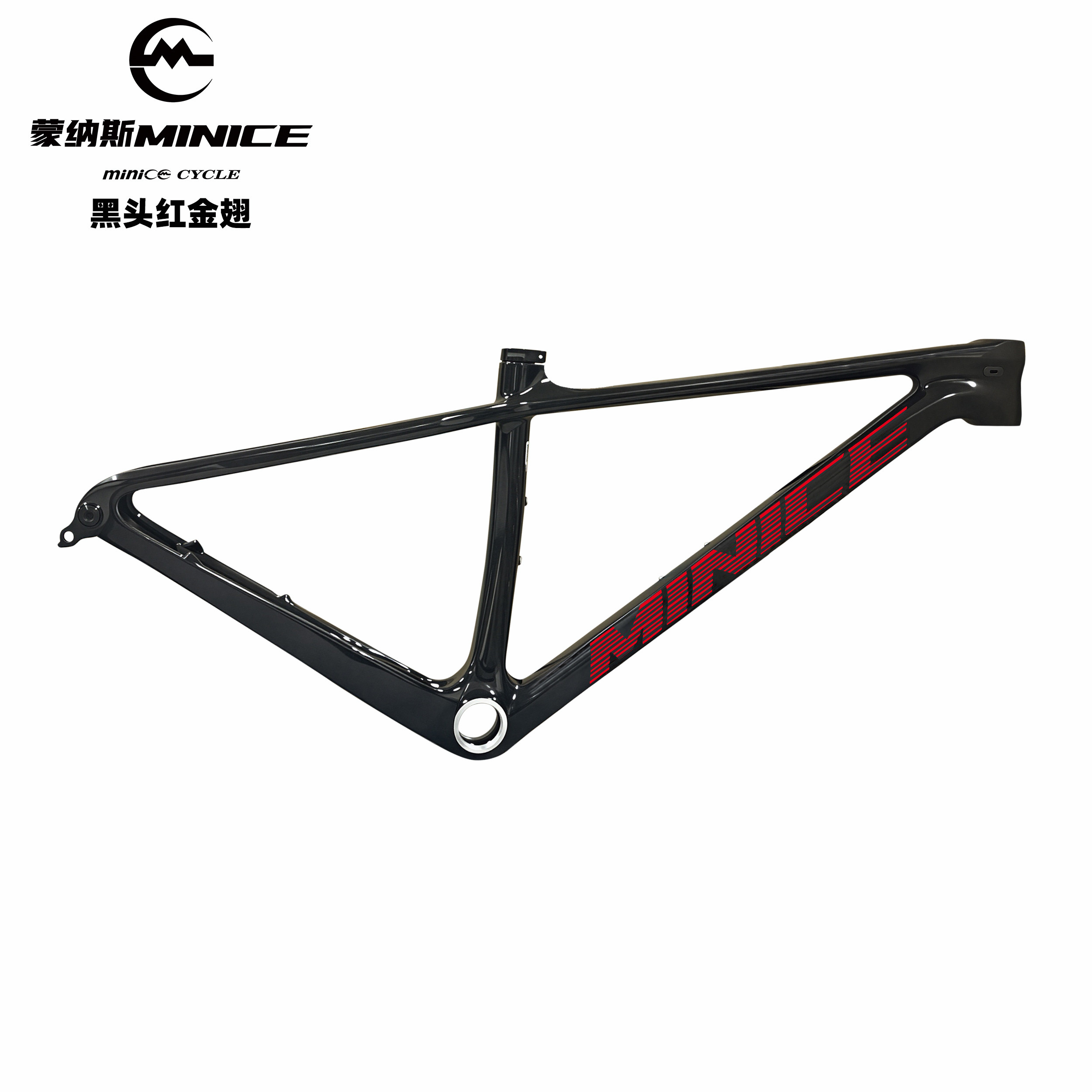 蒙纳斯minice M2 29寸训练碳纤维山地车架自行车车架入门单车碳架