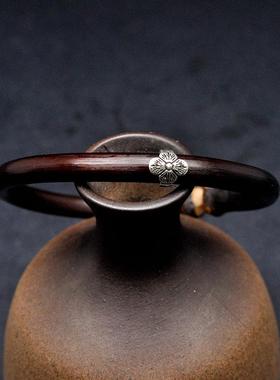 野生西藏无节纯银格桑花鸡血藤