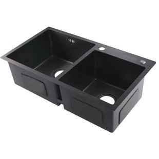 78x45水槽双槽厨房洗菜盆SUS不锈钢洗水池加厚 92x45 81x43 75x40