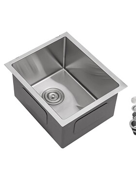 55x40 65x40 42x35 50x40 76x43SUS不锈钢手工水槽单槽加厚嵌入式