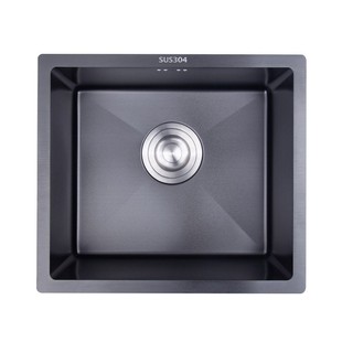 50x43 48x40 水槽单槽不锈钢黑色纳米厨房洗菜盆台下 42x37 31x37
