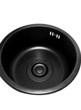 28x30x32x36x40x42x45cm圆形水槽单槽厨房不锈钢洗水池加厚菜池