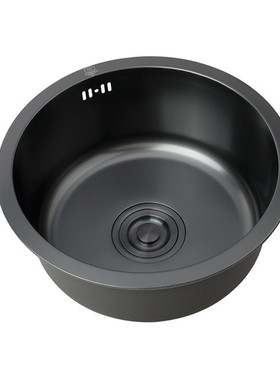 28x30x32x36x40x42x45cm圆形迷你水槽小单槽不锈钢吧台厨水池加