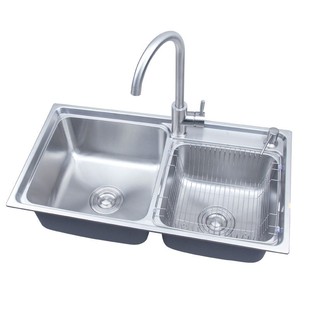 70x38 SUS不锈钢加厚水槽双槽 72x38 79x42 洗菜盆 76x41 68x38