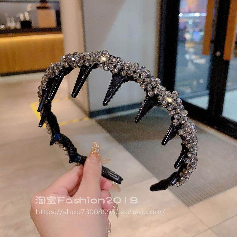 法式水晶复古发箍女冷淡风简约高级感头箍时尚网红气质发饰头饰品
