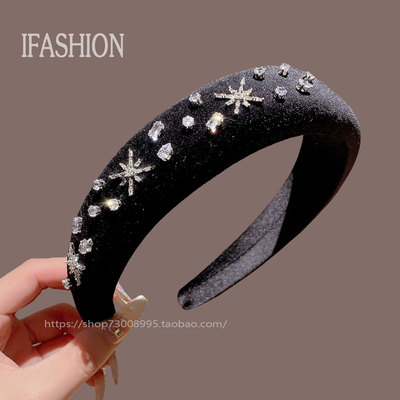 月销10万件的进口纯手工锆石发箍