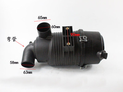 叉车配件 空气滤芯器总成K1330弯管款含空气滤芯适用合力2000 3吨
