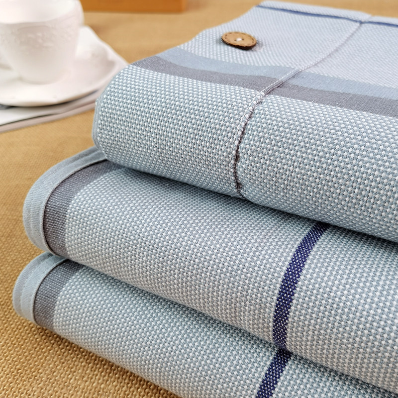 【2023专柜新款】纯棉老粗布凉席三件套32线精梳全棉麻夏季空调席