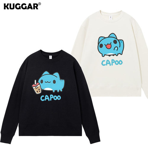 猫猫虫咖波同款卫衣capoo表情包卡通宽松大码长袖衣服秋冬男女
