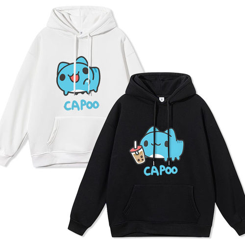 猫猫虫咖波同款卫衣可爱capoo表情包卡通男宽松大码长袖加绒衣服