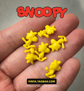 美国散货玩具 迷你小黄鸟 糊涂塔克 史努比系列卡通模型 单个价