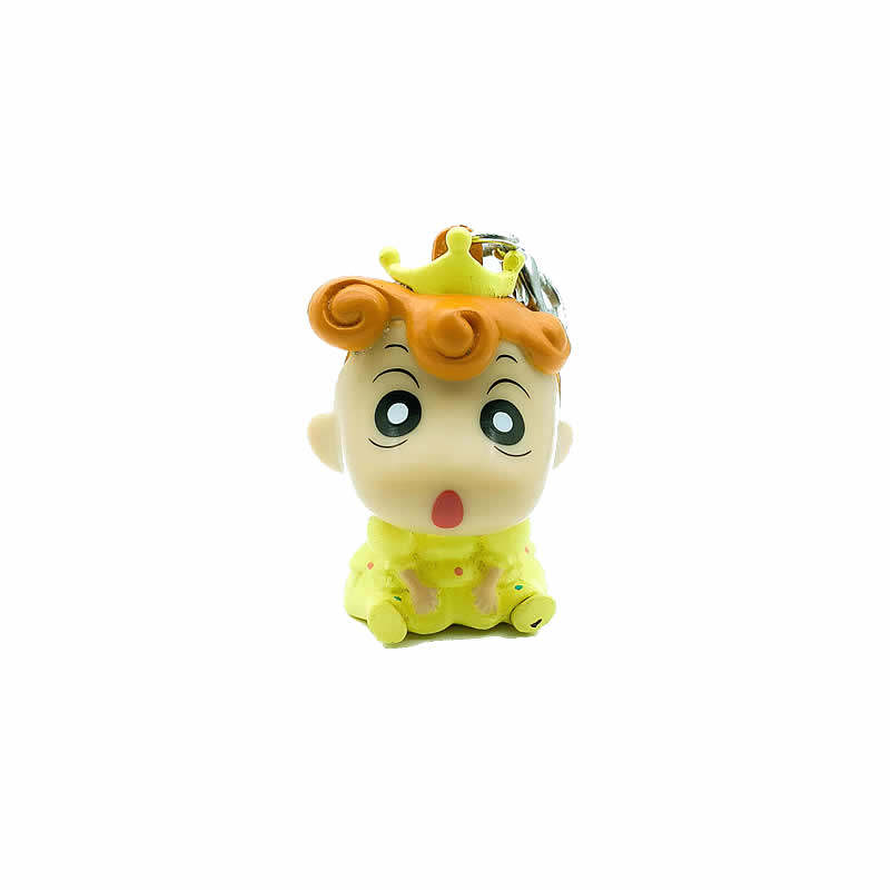 【绝版】日本进口手机链 小新婴儿版 戴皇冠 稀有款挂件挂饰