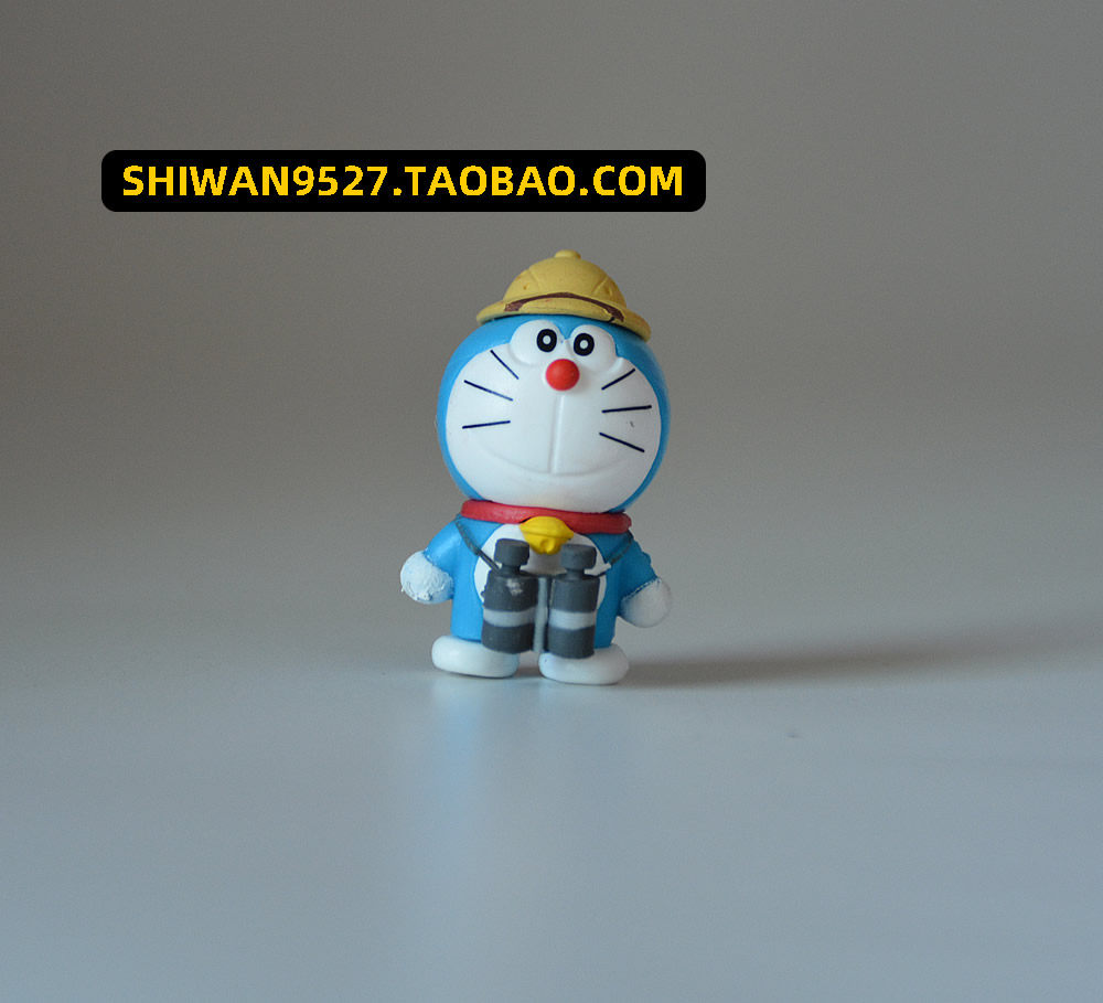 日本散货玩具 卡通Q版机器猫小叮当福尔摩斯版 人偶模型公仔摆件