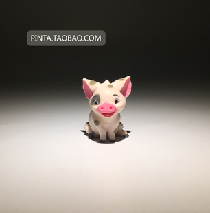 人偶公仔 摆件模型 卡通手办 可爱花脸小猪 美国散货公仔