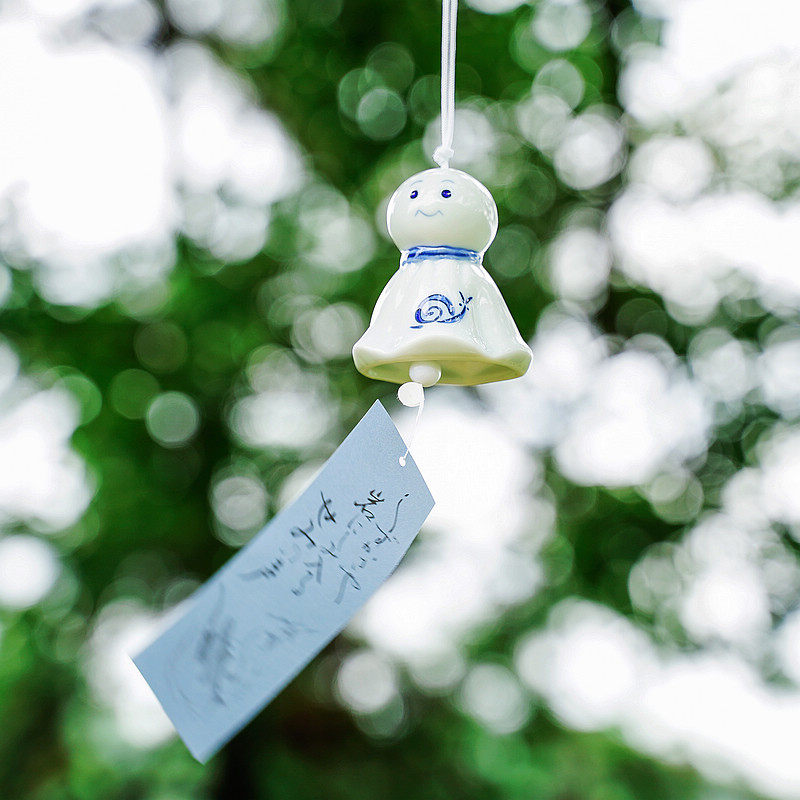 雨天娃娃/晴天娃娃/日本进口风铃/一休哥扫晴娘风铃 盒装正品