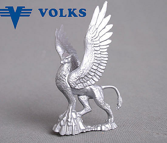 日本正版散货 中世纪魔法世界 银色狮鹫魔兽 船首雕像 公仔摆件