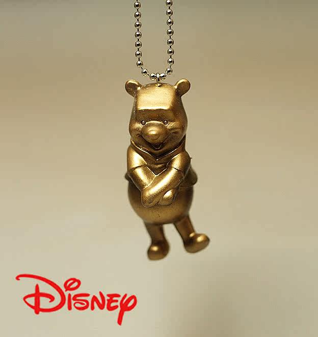 日本进口小熊金像背包 包包挂件 车内装饰挂件 学生书包闪亮神器