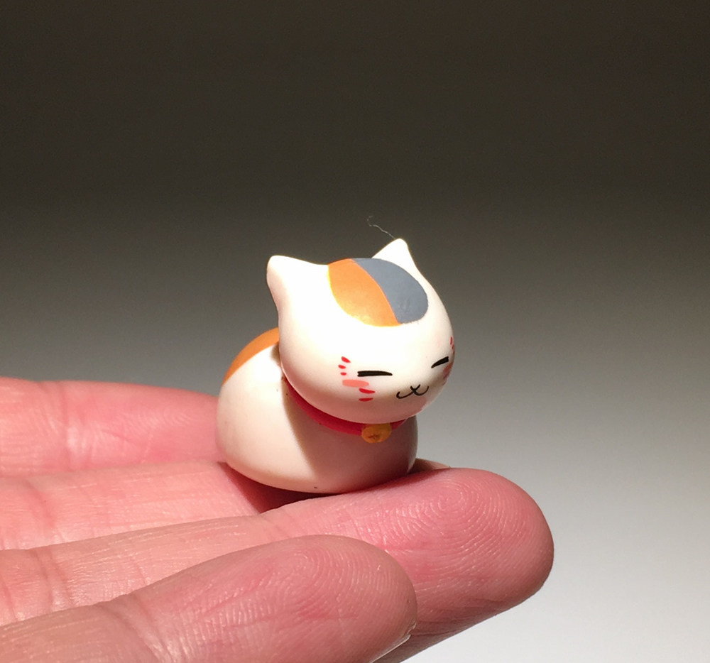 国外正版散货 夏目友人帐 Q版猫老师 小号 卡通公仔摆件模型玩具