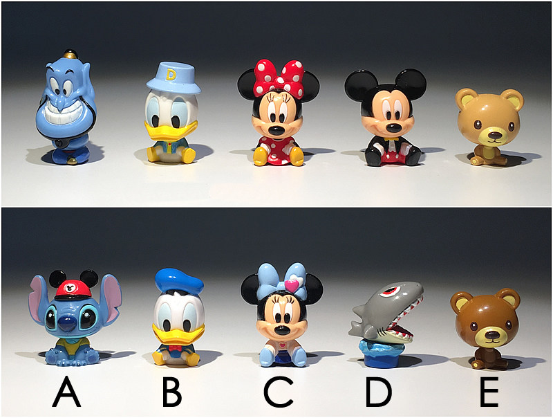 美国正版散货玩具 可爱摇头摆件 米奇米妮唐小鸭史迪仔 系列模型