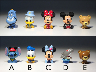 美国正版散货摇头米奇史迪仔模型