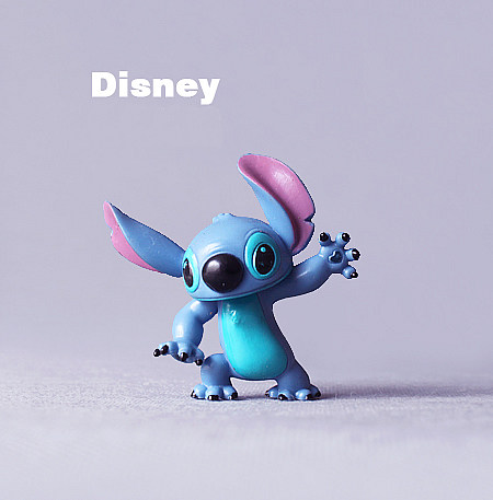 【绝品】美国正版星际宝贝 史迪仔张牙舞爪 卡通公仔玩具 6cm