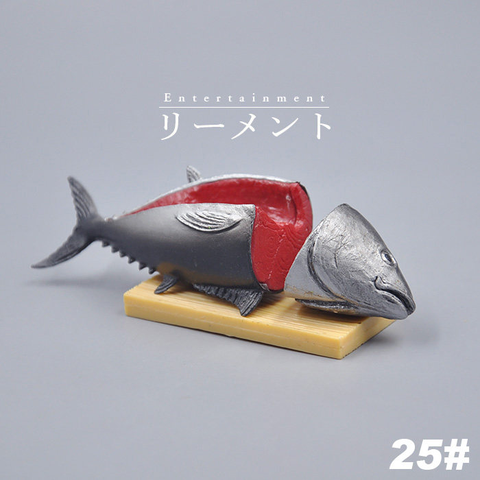 日本正版散货 食玩微缩模型 切割中的鲔鱼 DIY场景套装 微缩摄影