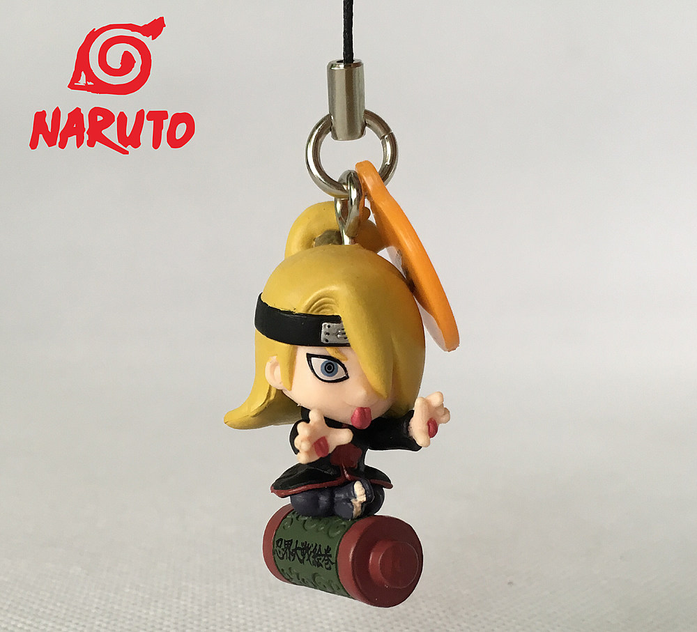 日本正版散货 火影忍者迪达拉 晓 包包挂件 手机链 手机挂件 4cm